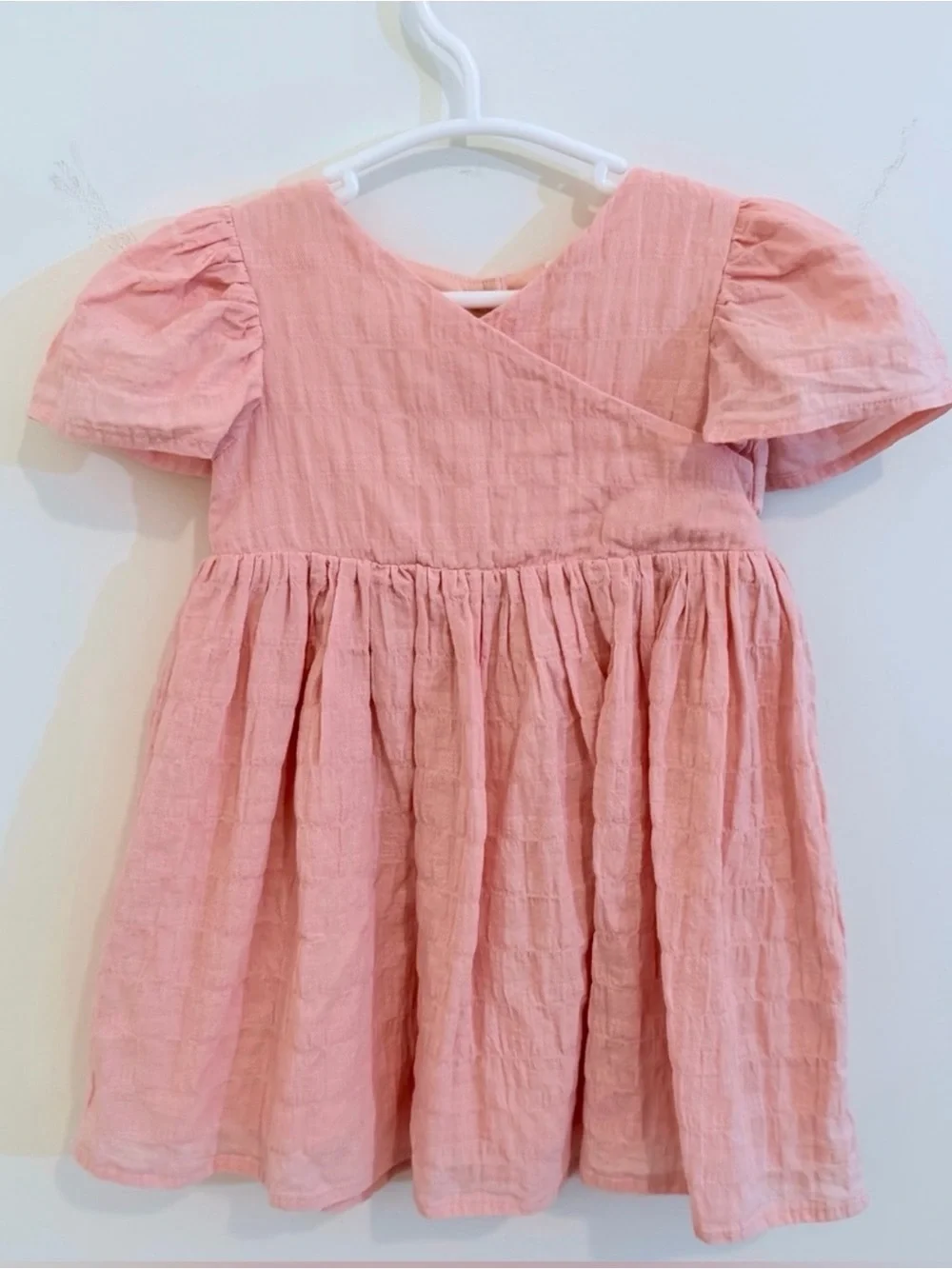 H&M Wrapover Pink Cotton Dress